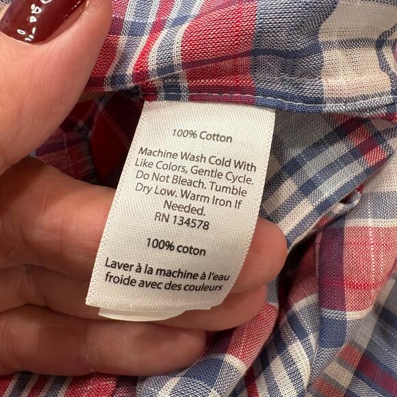 Vineyard Vines Mens Size M Classic Fit Tucker Shirt Button Up Cotton Plaid - Picture 4 of 14